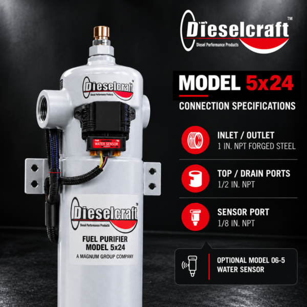Dieselcraft 5x24 Fuel Purifier – Mid-Length