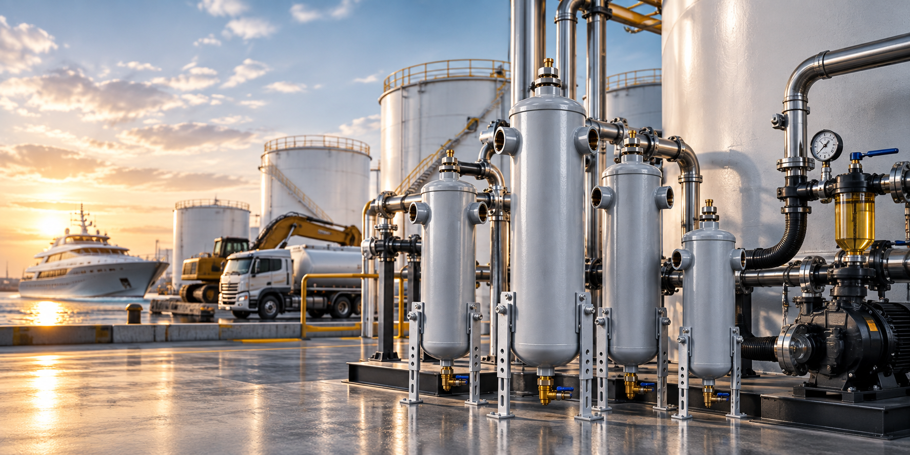 Fuel polishing systems for stored fuel