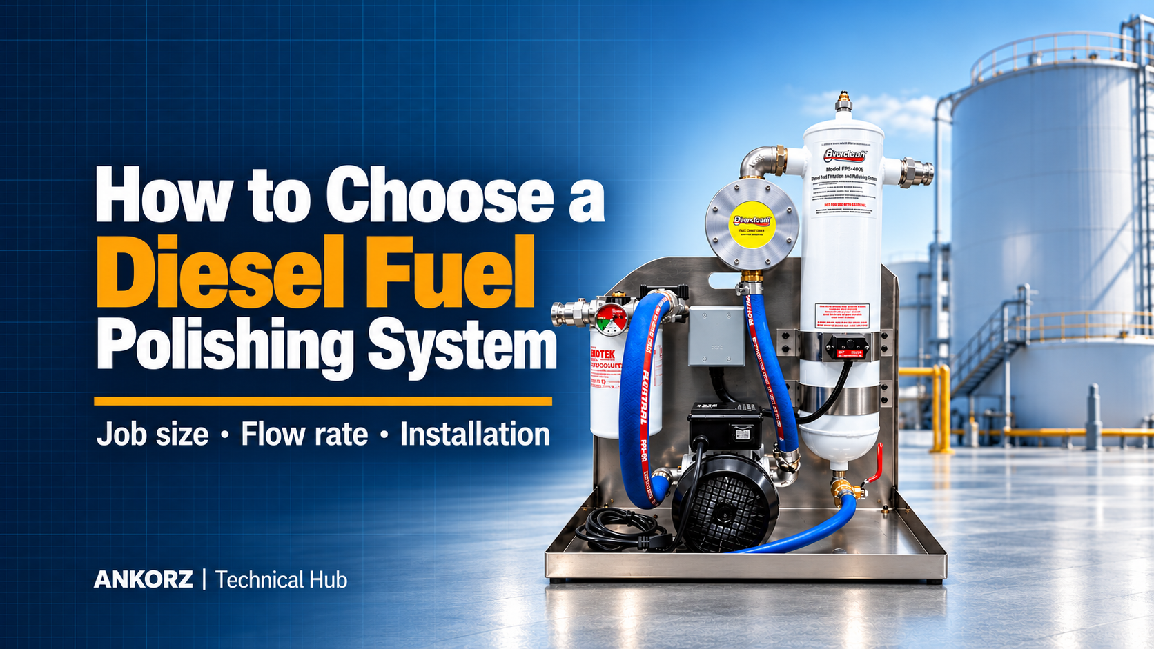 How to Choose a Diesel Fuel Polishing System: Job Size, Flow and Installation — ANKORZ Technical Hub